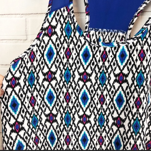 Papermoon Stitch Fix | racerback geo print tank - Picture 4 of 4